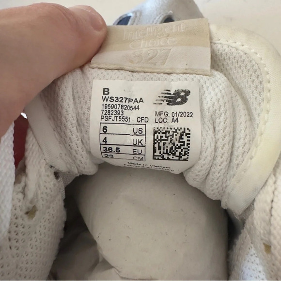 New Balance 327 Rare Color combination Blue Purple Gray Sneakers Size: 6 - Picture 8 of 8